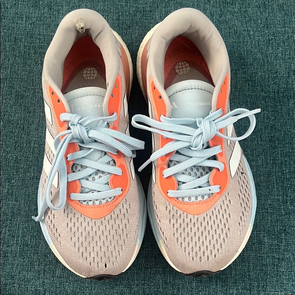Adidas x marimekko Orange and Gray Athletic Shoes